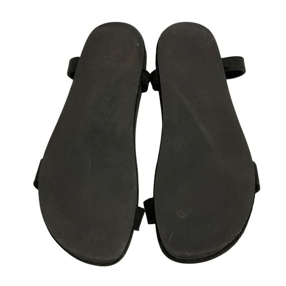 Bimba y Lola Suede Chain Fisherman Sandals, Size 37. (6.5/7 US) Black Spain. - Picture 3 of 16